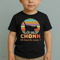 Chonk Scale Cat Meme Toddler T-Shirt thumb 2
