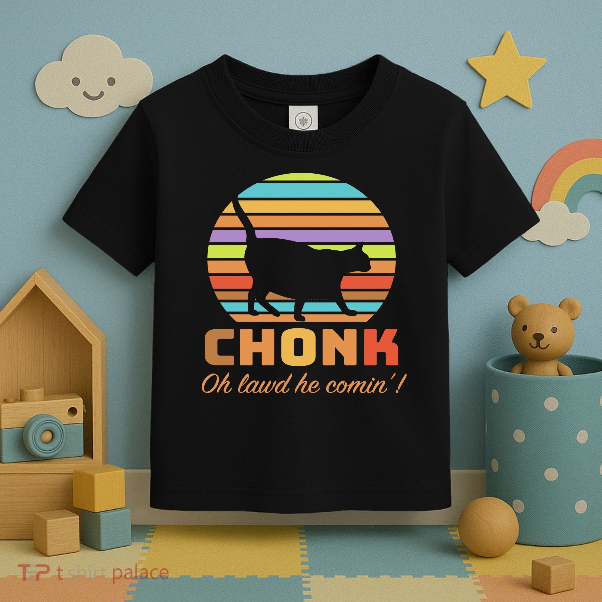 Chonk Scale Cat Meme Toddler T-Shirt