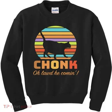 Chonk Scale Cat Meme Kids Sweatshirt
