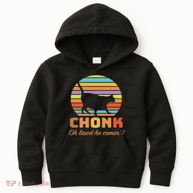 Chonk Scale Cat Meme Kids Hoodie