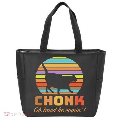 Chonk Scale Cat Meme Tote Bag