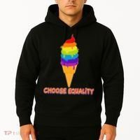 Choose Equality Rainbow Ice Cream Hoodie thumb 2
