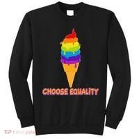 Choose Equality Rainbow Ice Cream Sweatshirt thumb 0