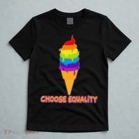 Choose Equality Rainbow Ice Cream T-Shirt thumb 5