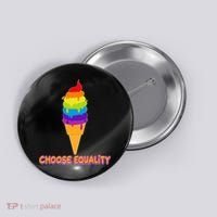 Choose Equality Rainbow Ice Cream Button thumb 0