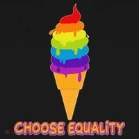 Choose Equality Rainbow Ice Cream Bucket Hat thumb 4