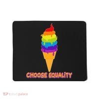 Choose Equality Rainbow Ice Cream Mousepad thumb 0