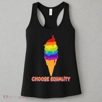 Choose Equality Rainbow Ice Cream Women's Tank Top thumb 3