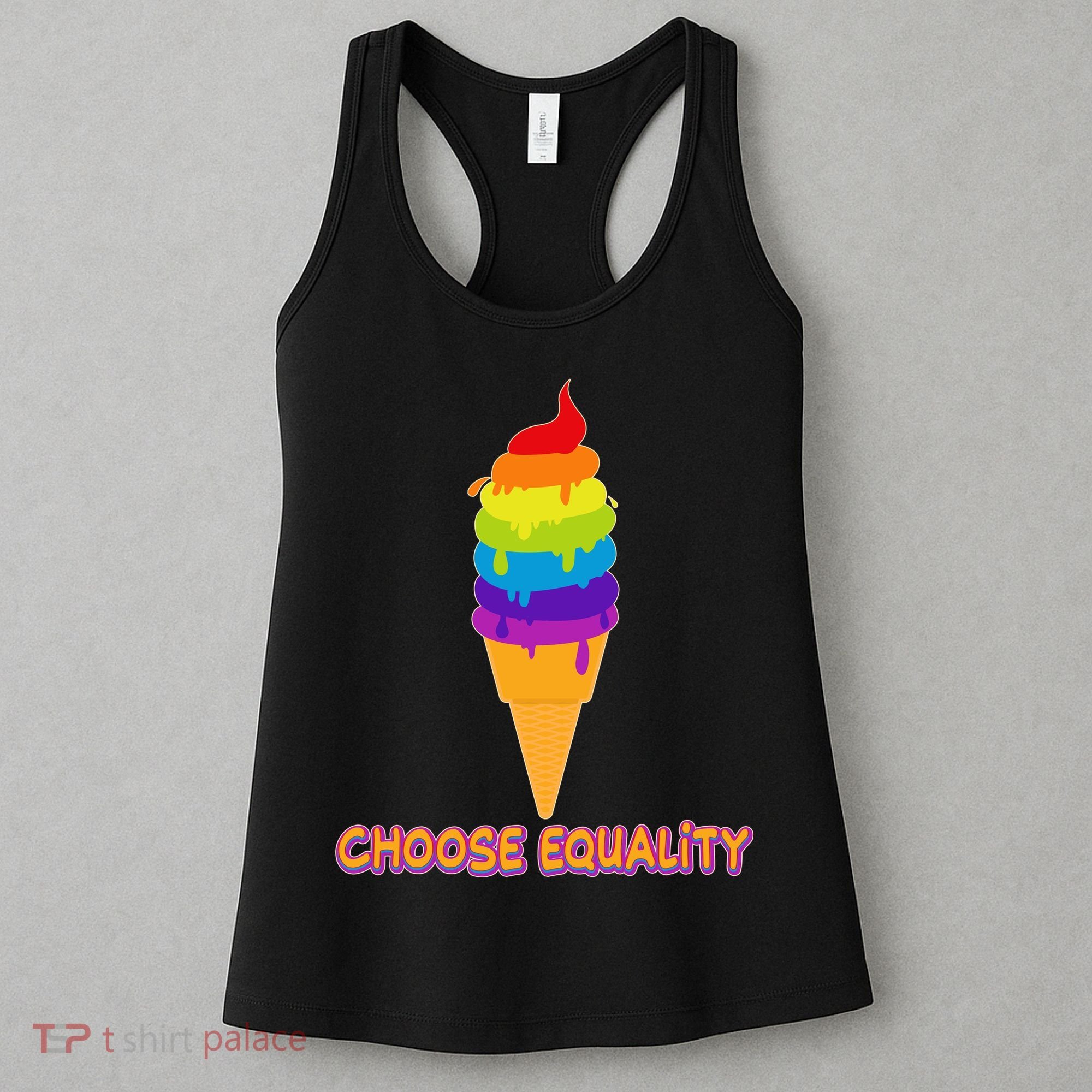 Choose Equality Rainbow Ice Cream Women's Tank Top