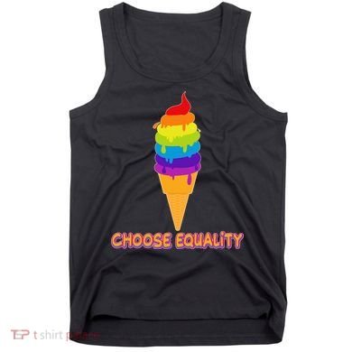 Choose Equality Rainbow Ice Cream Tank Top