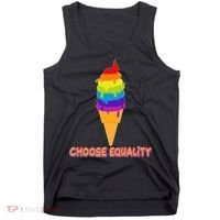 Choose Equality Rainbow Ice Cream Tank Top thumb 0