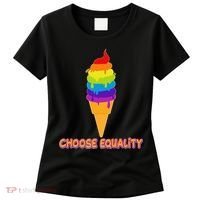 Choose Equality Rainbow Ice Cream Women's T-Shirt thumb 0