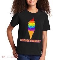 Choose Equality Rainbow Ice Cream Kids T-Shirt thumb 2