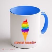 Choose Equality Rainbow Ice Cream Coffee Mug thumb 1