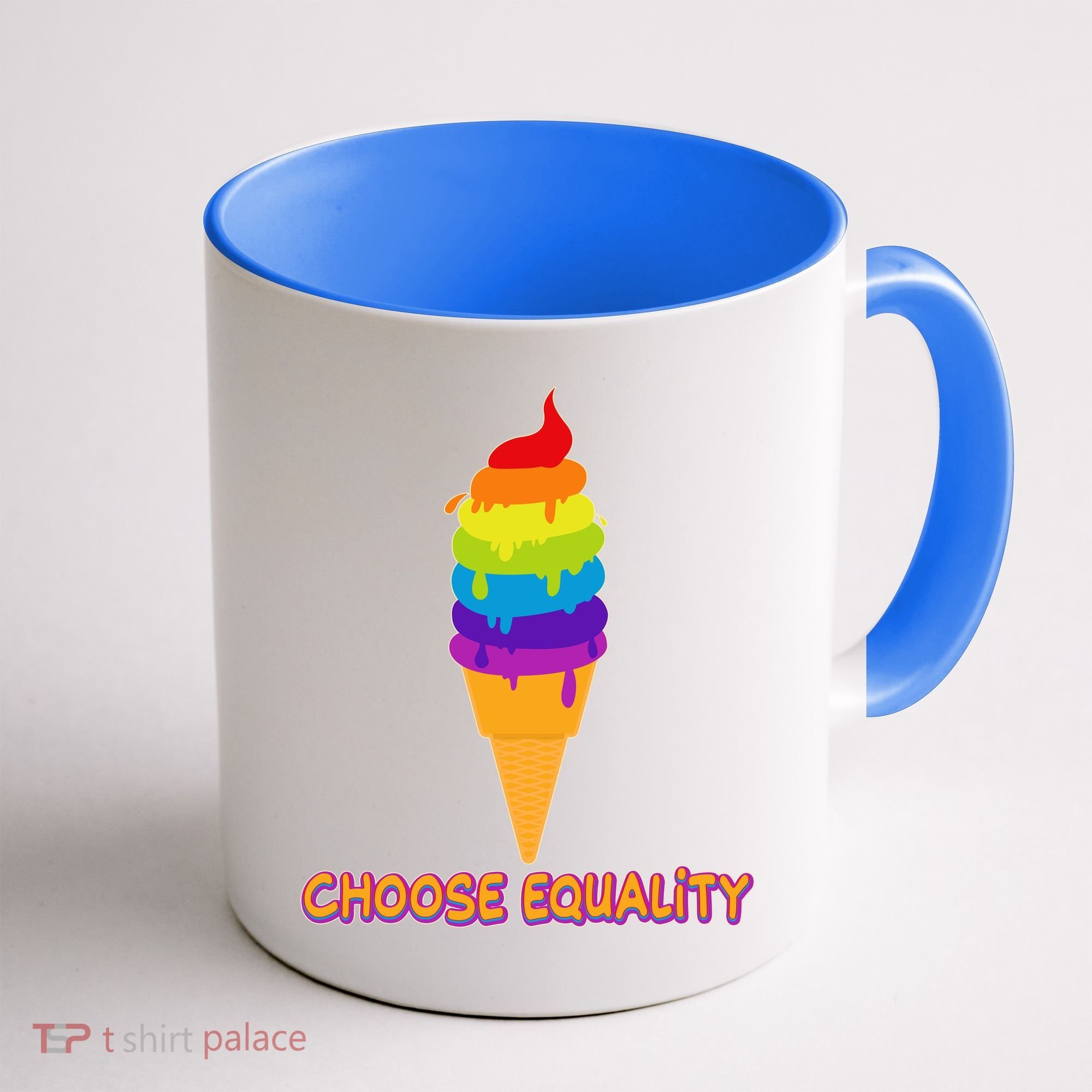 Choose Equality Rainbow Ice Cream Coffee Mug