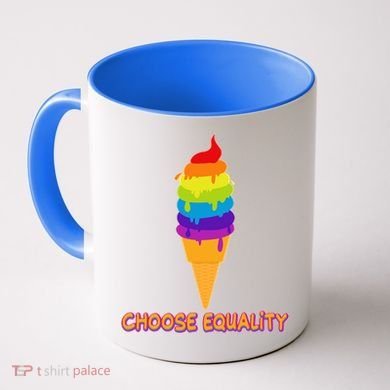 Choose Equality Rainbow Ice Cream Coffee Mug