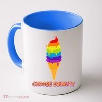 Choose Equality Rainbow Ice Cream Coffee Mug thumb 0