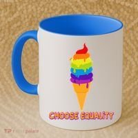 Choose Equality Rainbow Ice Cream Coffee Mug thumb 2