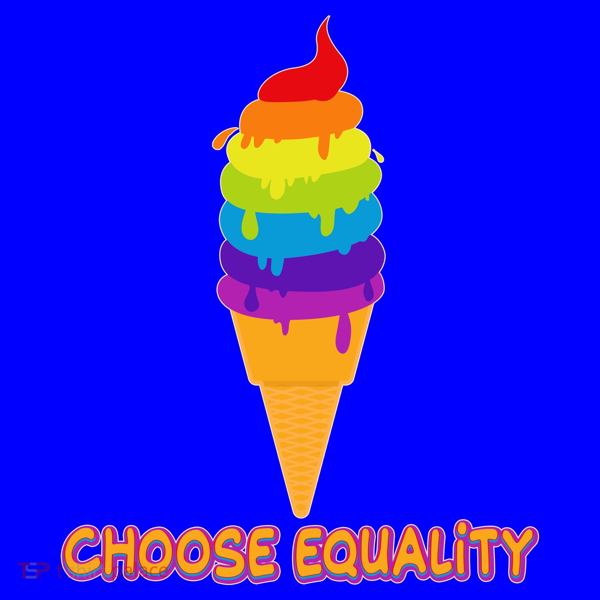 Choose Equality Rainbow Ice Cream Coffee Mug