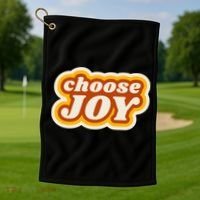 Choose Joy Golf Towel thumb 1
