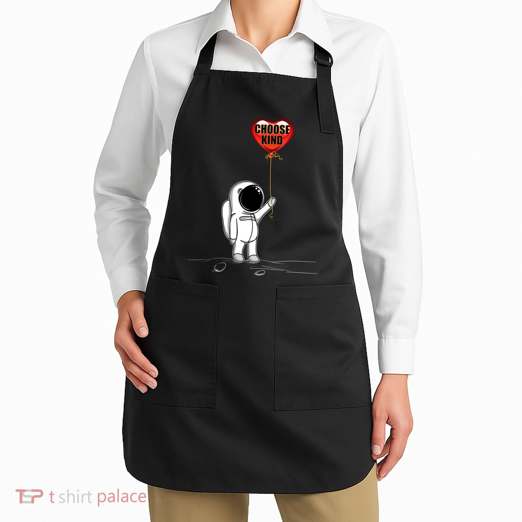 Choose Kind Astronaut Balloon Heart Anti Bullying Apron