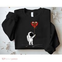 Choose Kind Astronaut Balloon Heart Anti Bullying Sweatshirt thumb 2