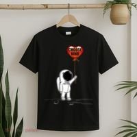 Choose Kind Astronaut Balloon Heart Anti Bullying T-Shirt thumb 2