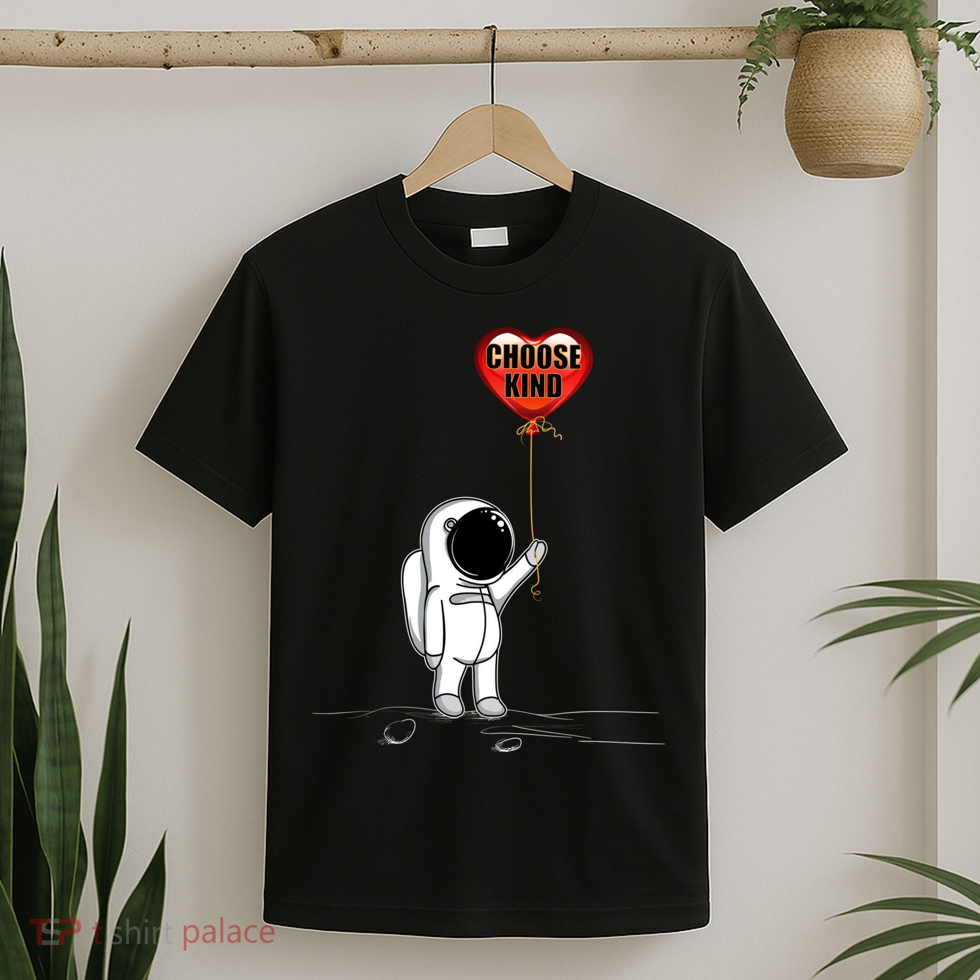 Choose Kind Astronaut Balloon Heart Anti Bullying T-Shirt