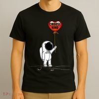 Choose Kind Astronaut Balloon Heart Anti Bullying T-Shirt thumb 3