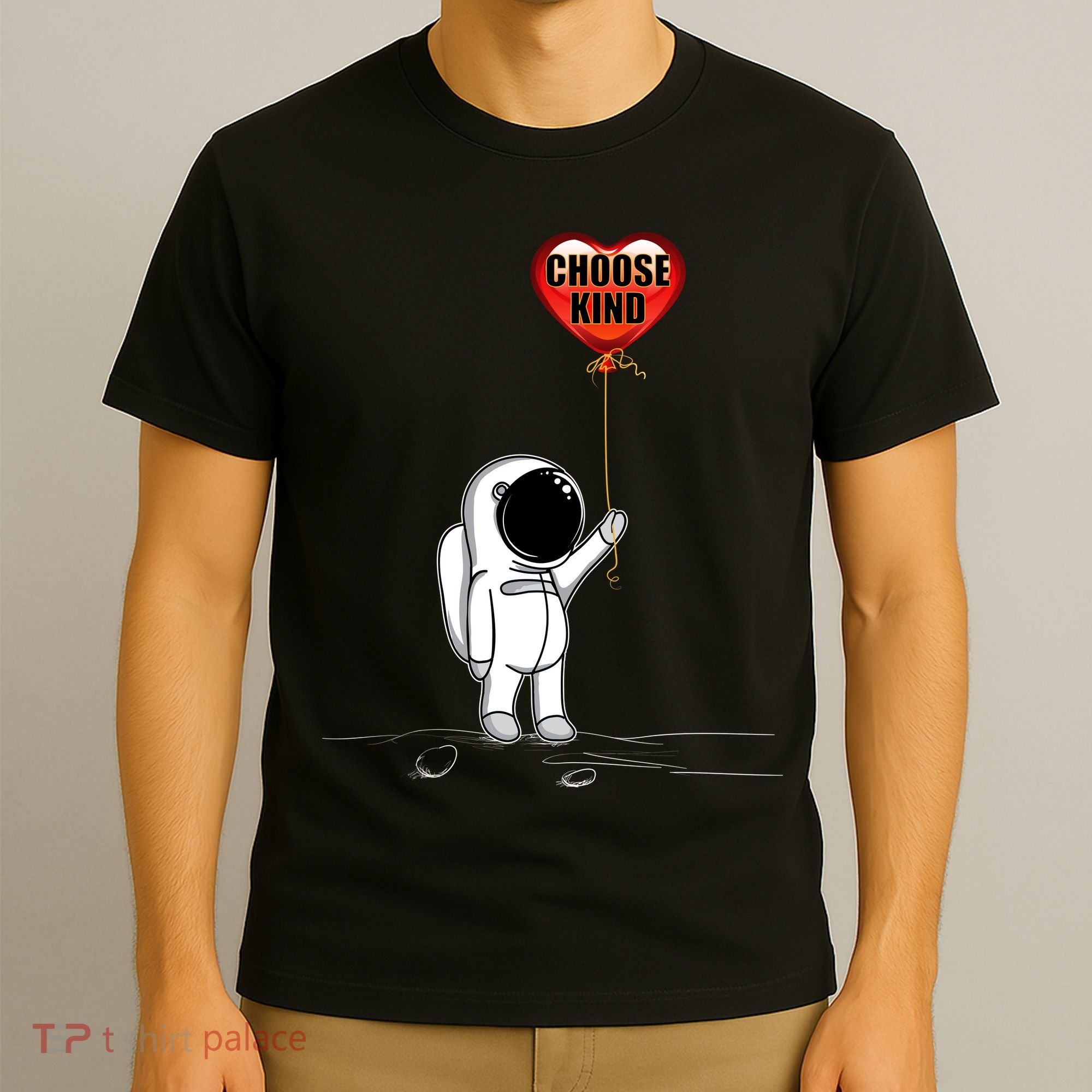 Choose Kind Astronaut Balloon Heart Anti Bullying T-Shirt