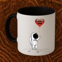 Choose Kind Astronaut Balloon Heart Anti Bullying Coffee Mug thumb 2