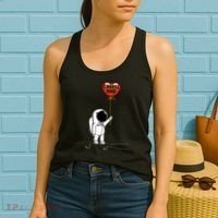 Choose Kind Astronaut Balloon Heart Anti Bullying Women's Tank Top thumb 2