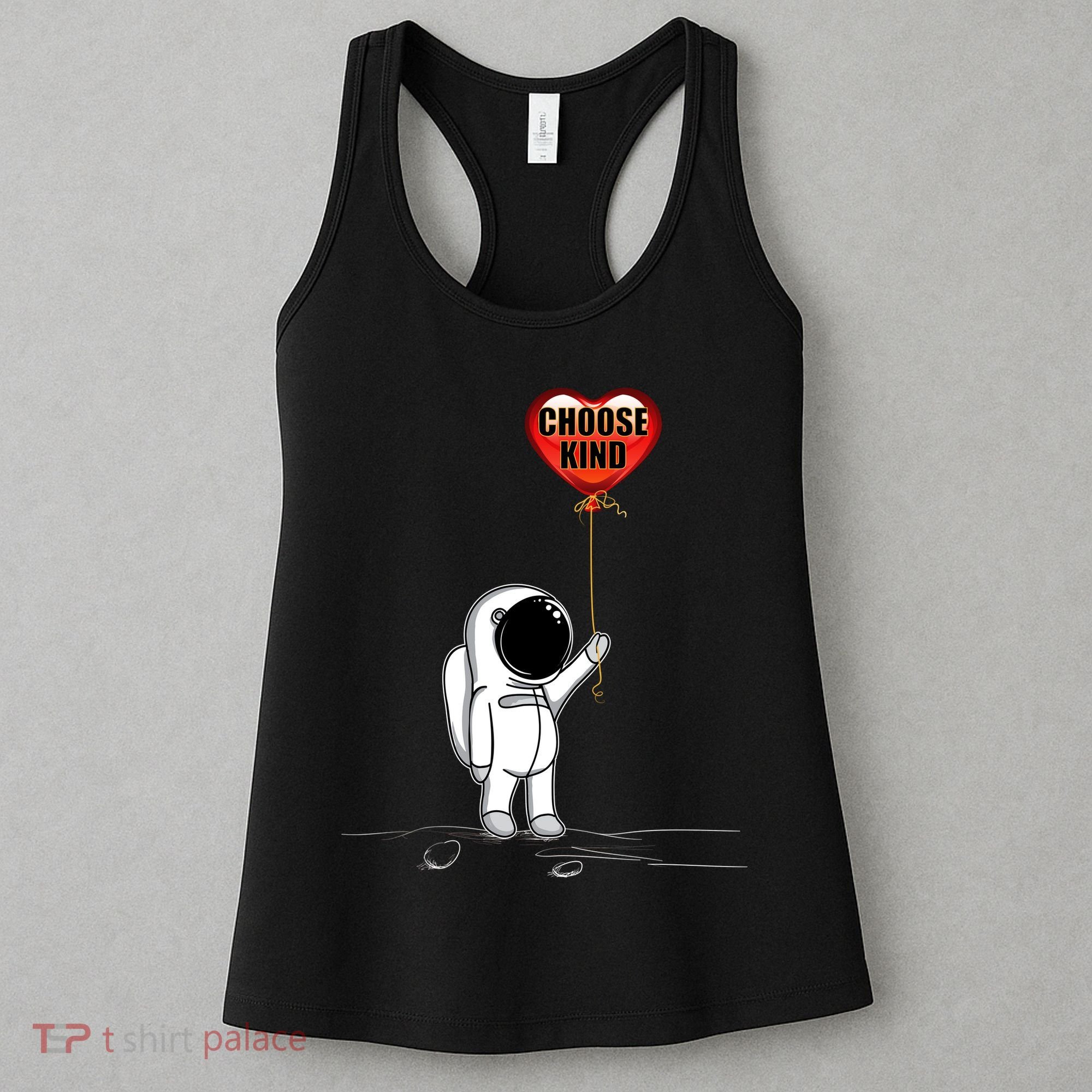 Choose Kind Astronaut Balloon Heart Anti Bullying Women's Tank Top