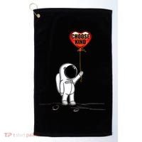 Choose Kind Astronaut Balloon Heart Anti Bullying Golf Towel thumb 0