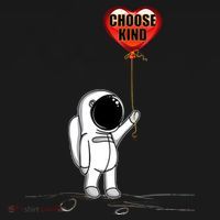 Choose Kind Astronaut Balloon Heart Anti Bullying Women's Long Sleeve Shirt thumb 2