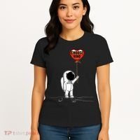 Choose Kind Astronaut Balloon Heart Anti Bullying Women's T-Shirt thumb 4