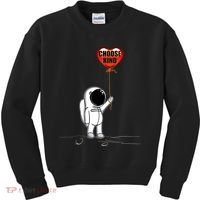 Choose Kind Astronaut Balloon Heart Anti Bullying Kids Sweatshirt thumb 0