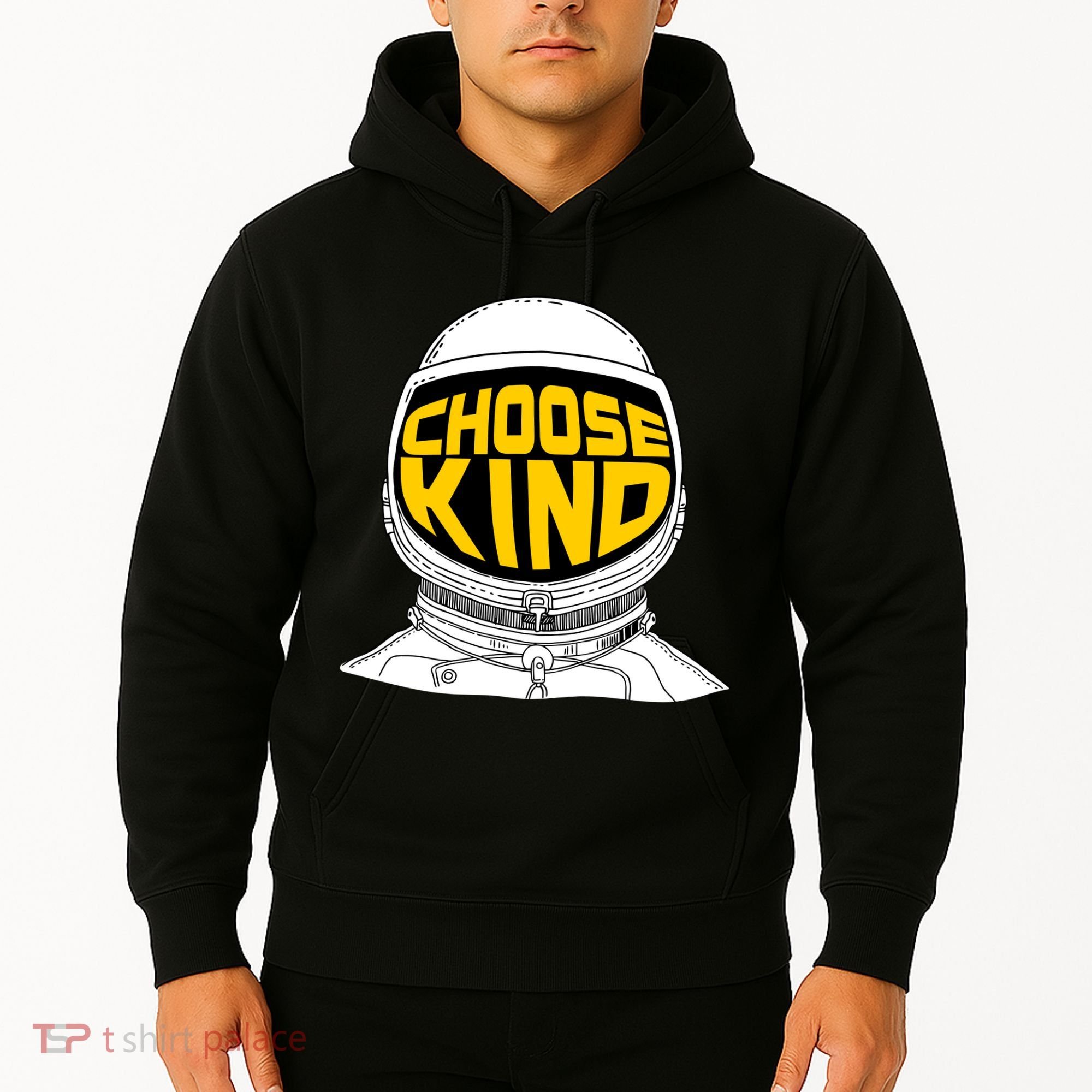 Choose Kind Astronaut Helmet Anti Bullying Message Hoodie