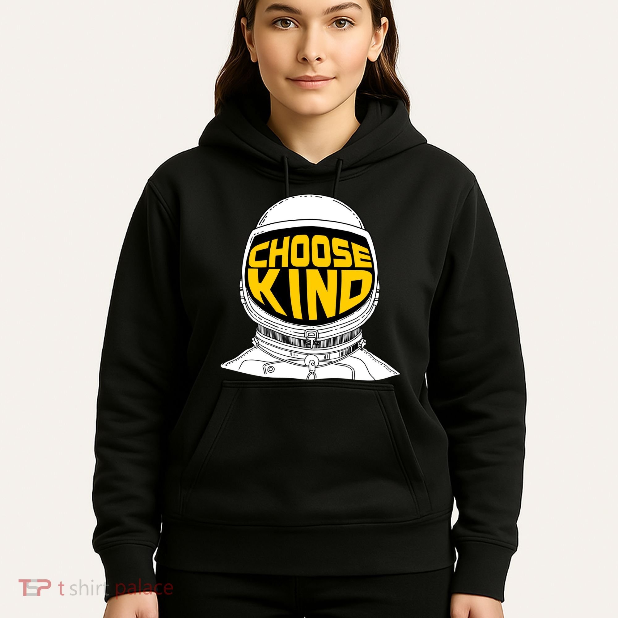 Choose Kind Astronaut Helmet Anti Bullying Message Hoodie