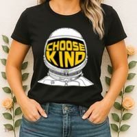 Choose Kind Astronaut Helmet Anti Bullying Message Women's T-Shirt thumb 2