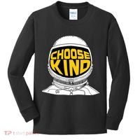 Choose Kind Astronaut Helmet Anti Bullying Message Kids Long Sleeve Shirt thumb 0