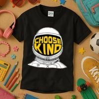 Choose Kind Astronaut Helmet Anti Bullying Message Kids T-Shirt thumb 3