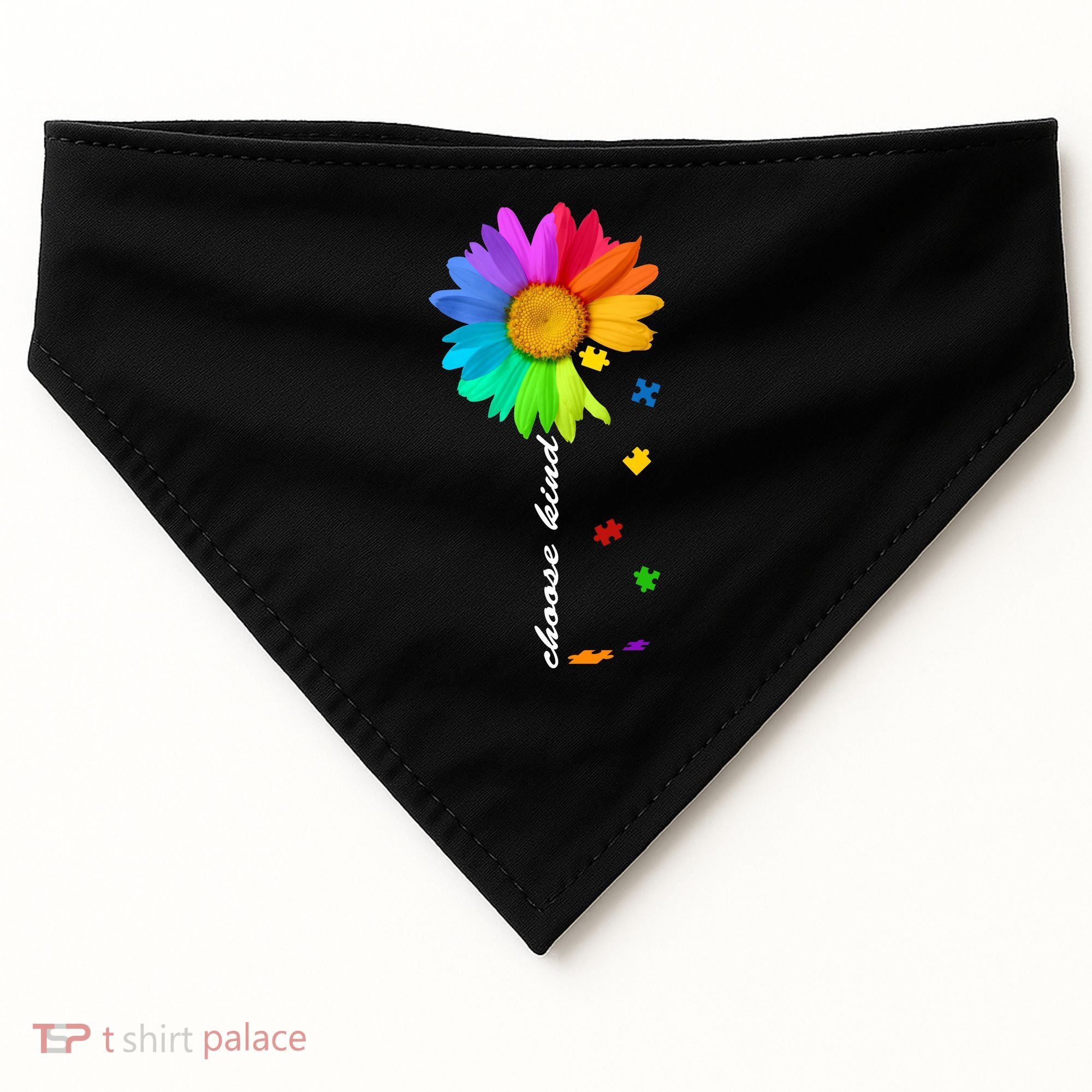 Choose Kind Autism Awareness USA-Made Doggie Bandana