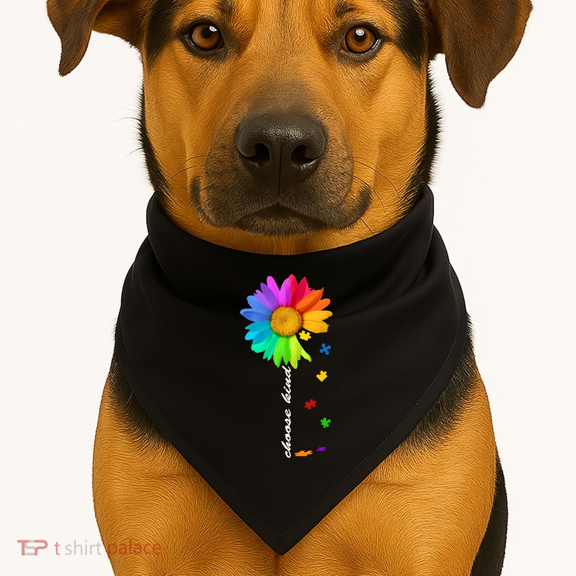 Choose Kind Autism Awareness USA-Made Doggie Bandana