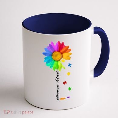 Choose Kind Autism Awareness Coffee Mug back