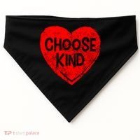 Choose Kind Distressed Heart Anti-Bullying USA-Made Doggie Bandana thumb 0