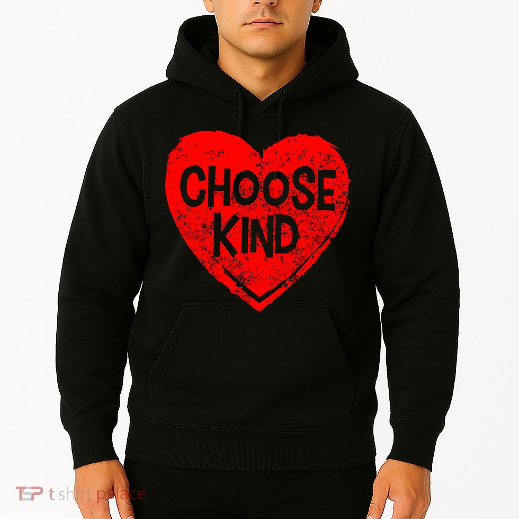 Choose Kind Distressed Heart Anti-Bullying Hoodie