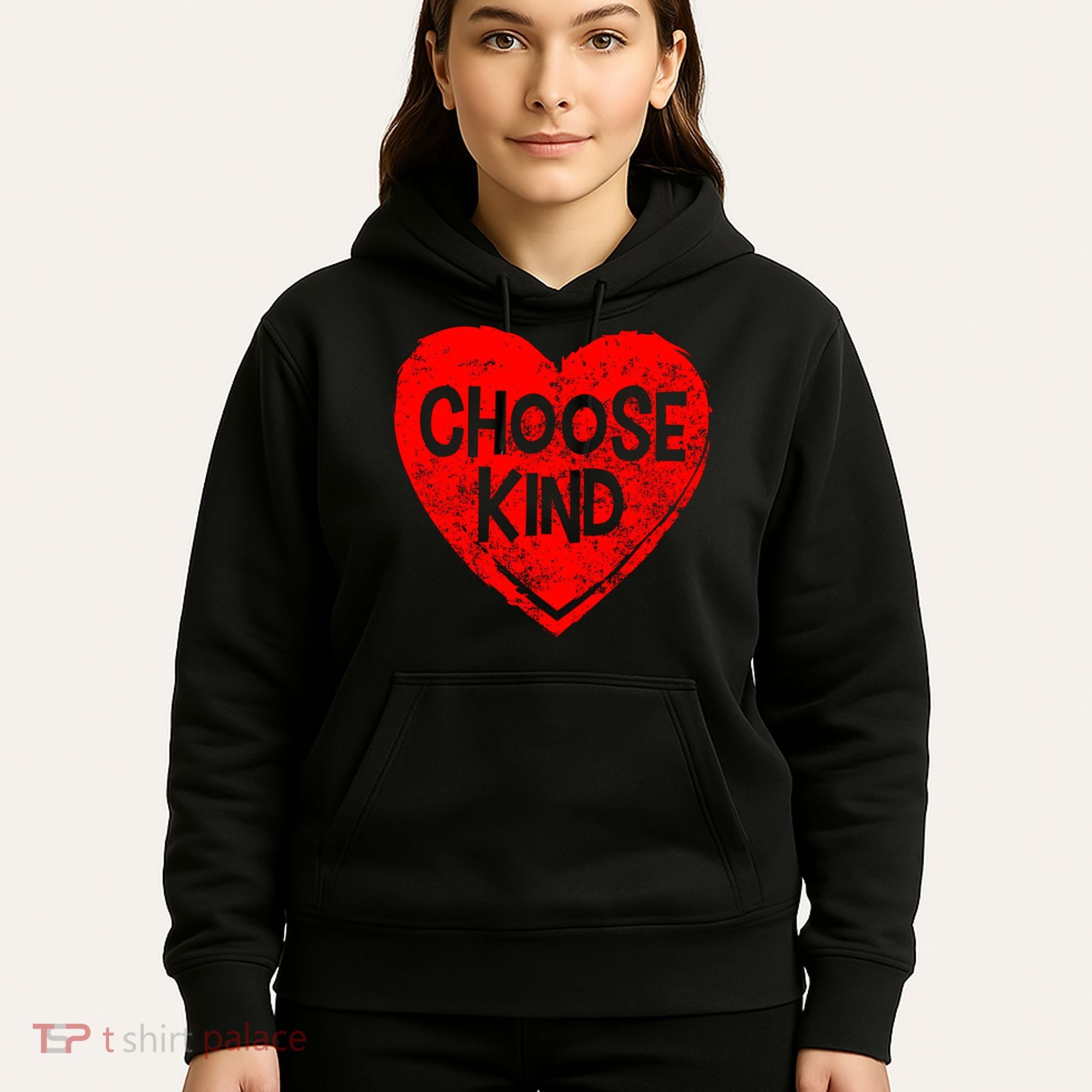 Choose Kind Distressed Heart Anti-Bullying Hoodie