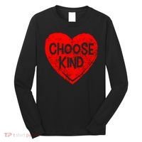 Choose Kind Distressed Heart Anti-Bullying Long Sleeve Shirt thumb 0