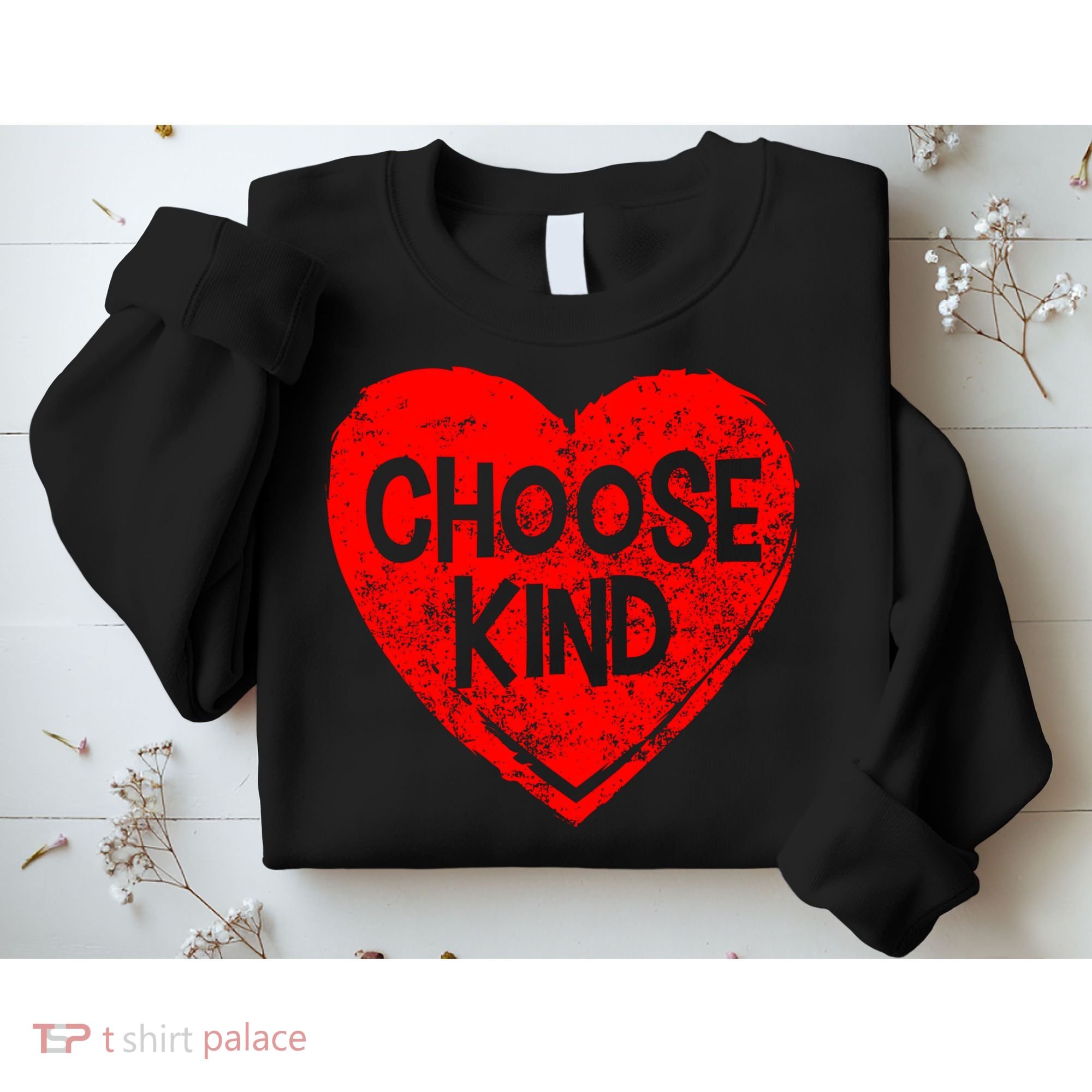 Choose Kind Distressed Heart Anti-Bullying Sweatshirt